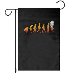 Funny BBQ Garden Flag Evolution Of Grill Master Grilling Gifts Meat Smoking TS10 Black Print Your Wear