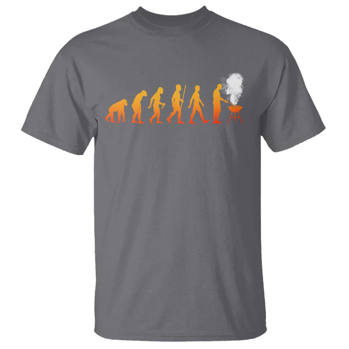 Funny BBQ T Shirt Evolution Of Grill Master Grilling Gifts Meat Smoking TS10 Charcoal Print Your Wear