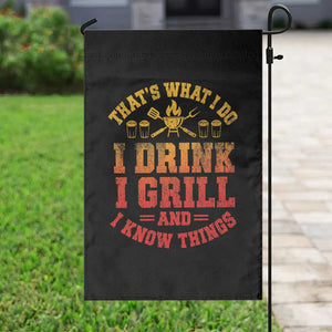 I Drink I Grill Garden Flag Funny Bbq Grilling Barbecue Beer Lovers TS10 Print Your Wear