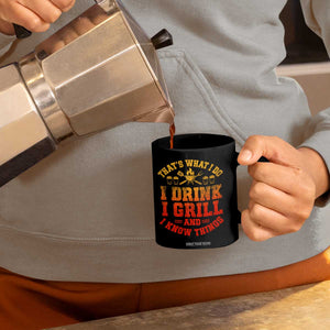 I Drink I Grill Coffee Mug Funny Bbq Grilling Barbecue Beer Lovers TS10 Print Your Wear