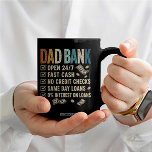 Funny Dad Coffee Mug Retro Dad Bank Fathers Day TS10 Print Your Wear
