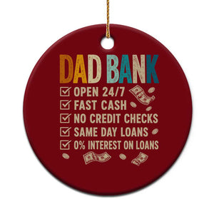 Funny Dad Ceramic Ornament Retro Dad Bank Fathers Day TS10 1pc Red Print Your Wear