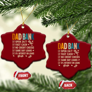Funny Dad Ceramic Ornament Retro Dad Bank Fathers Day TS10 Print Your Wear