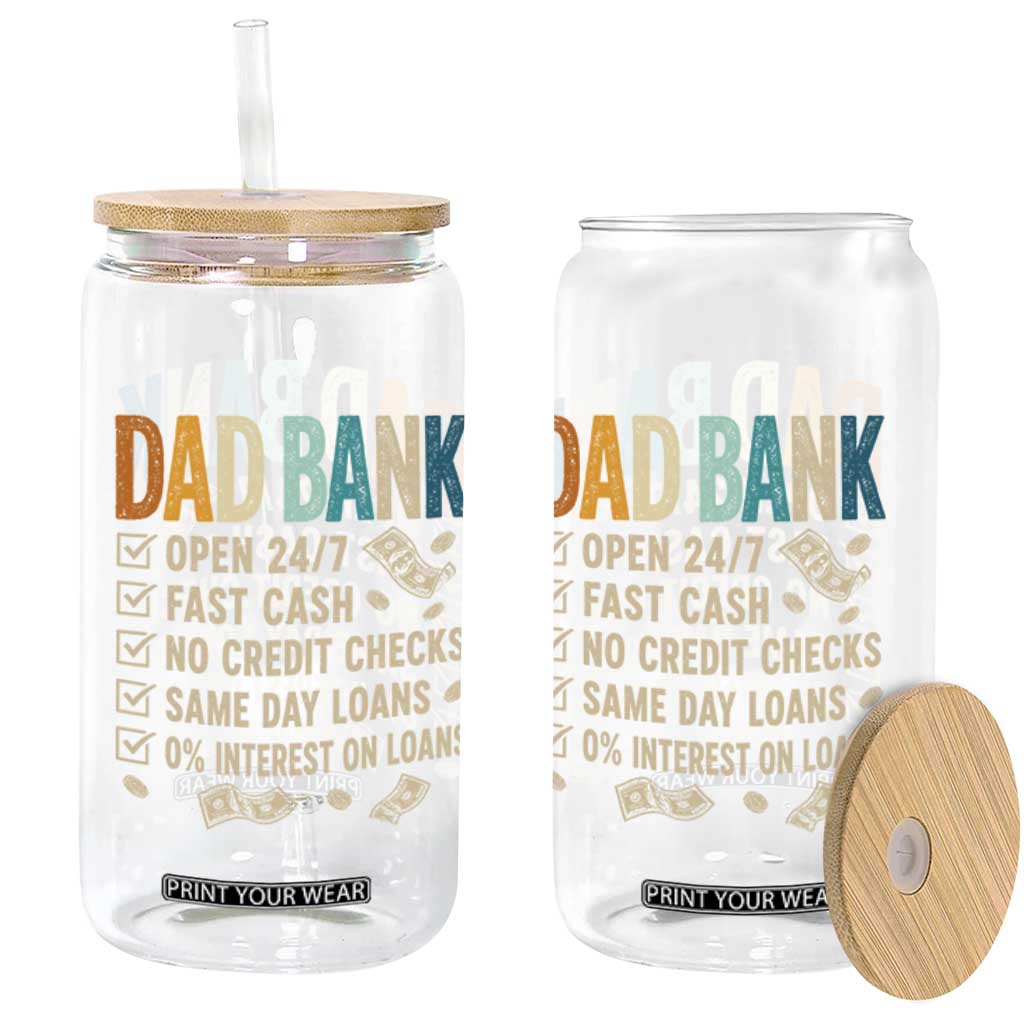 Funny Dad Glass Can Retro Dad Bank Fathers Day TS10 Print Your Wear