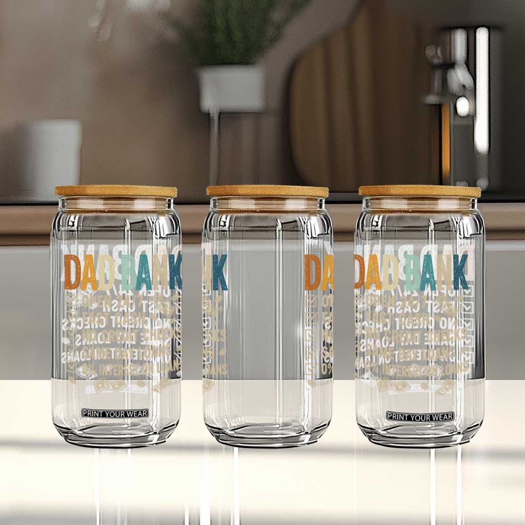 Funny Dad Glass Can Retro Dad Bank Fathers Day TS10 Print Your Wear
