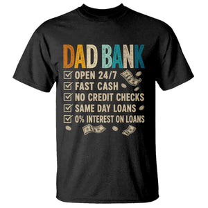 Funny Dad T Shirt Retro Dad Bank Fathers Day TS10 Black Print Your Wear