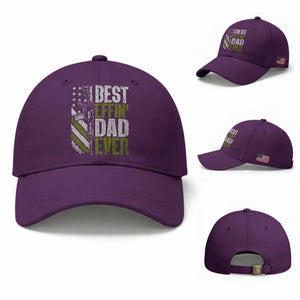 Best Effin Dad Ever Baseball Cap Fathers Day Daddy Gun American Flag TS10 Baseball Cap Universal Fit Purple Print Your Wear