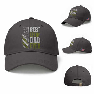 Best Effin Dad Ever Baseball Cap Fathers Day Daddy Gun American Flag TS10 Baseball Cap Universal Fit Dark Gray Print Your Wear