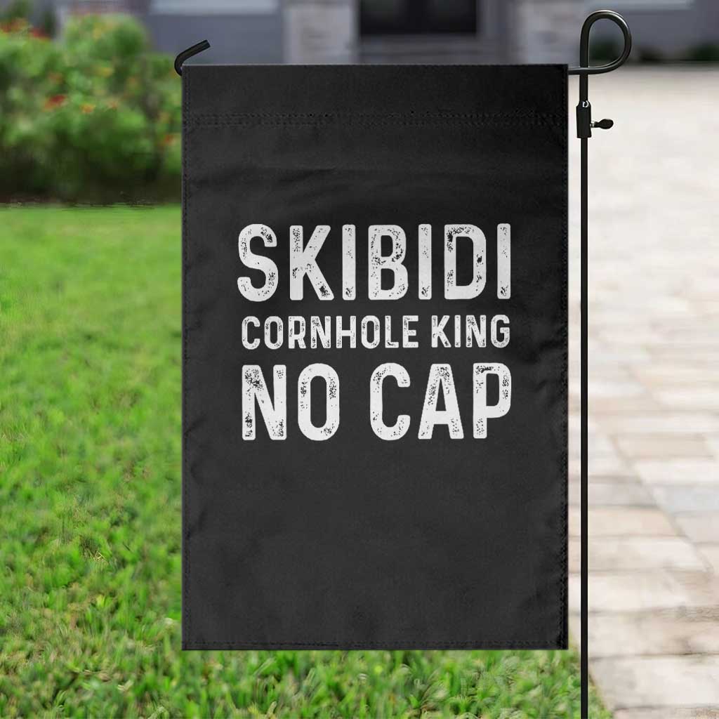 Cornhole King Garden Flag No Cap Funny Bean Bag Toss Game TS10 Print Your Wear