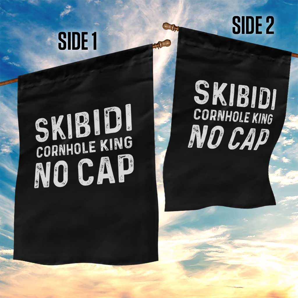 Cornhole King Garden Flag No Cap Funny Bean Bag Toss Game TS10 Print Your Wear