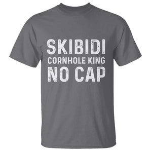 Cornhole King T Shirt No Cap Funny Bean Bag Toss Game TS10 Charcoal Print Your Wear