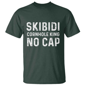 Cornhole King T Shirt No Cap Funny Bean Bag Toss Game TS10 Dark Forest Green Print Your Wear