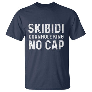 Cornhole King T Shirt No Cap Funny Bean Bag Toss Game TS10 Navy Print Your Wear