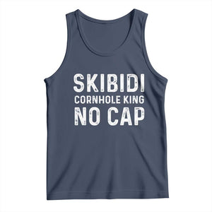 Cornhole King Tank Top No Cap Funny Bean Bag Toss Game TS10 Navy Print Your Wear