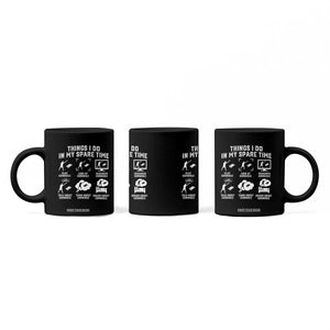 Funny Cornhole Lover Coffee Mug Things I Do In My Spare Time Bean Bag Toss Game TS10 Print Your Wear