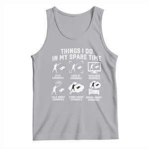 Funny Cornhole Lover Tank Top Things I Do In My Spare Time Bean Bag Toss Game TS10 Athletic Heather Print Your Wear