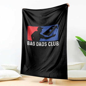 Funny Cornhole Bag Dads Club Throw Blanket TS10 Print Your Wear