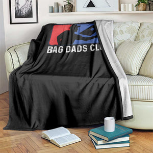 Funny Cornhole Bag Dads Club Throw Blanket TS10 Print Your Wear