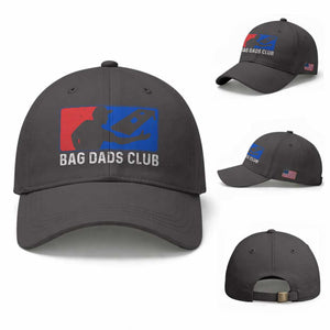 Funny Cornhole Bag Dads Club Baseball Cap TS10 Baseball Cap Universal Fit Dark Gray Print Your Wear