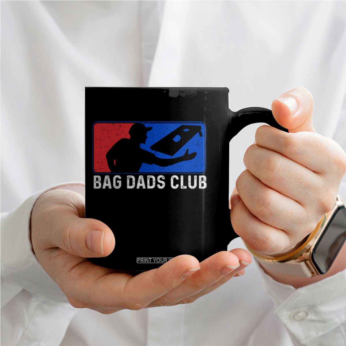 Funny Cornhole Bag Dads Club Coffee Mug TS10 Print Your Wear