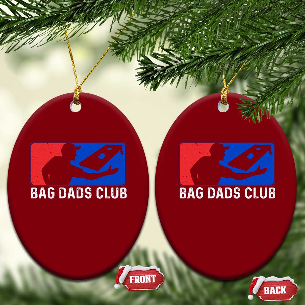 Funny Cornhole Bag Dads Club Ceramic Ornament TS10 Print Your Wear