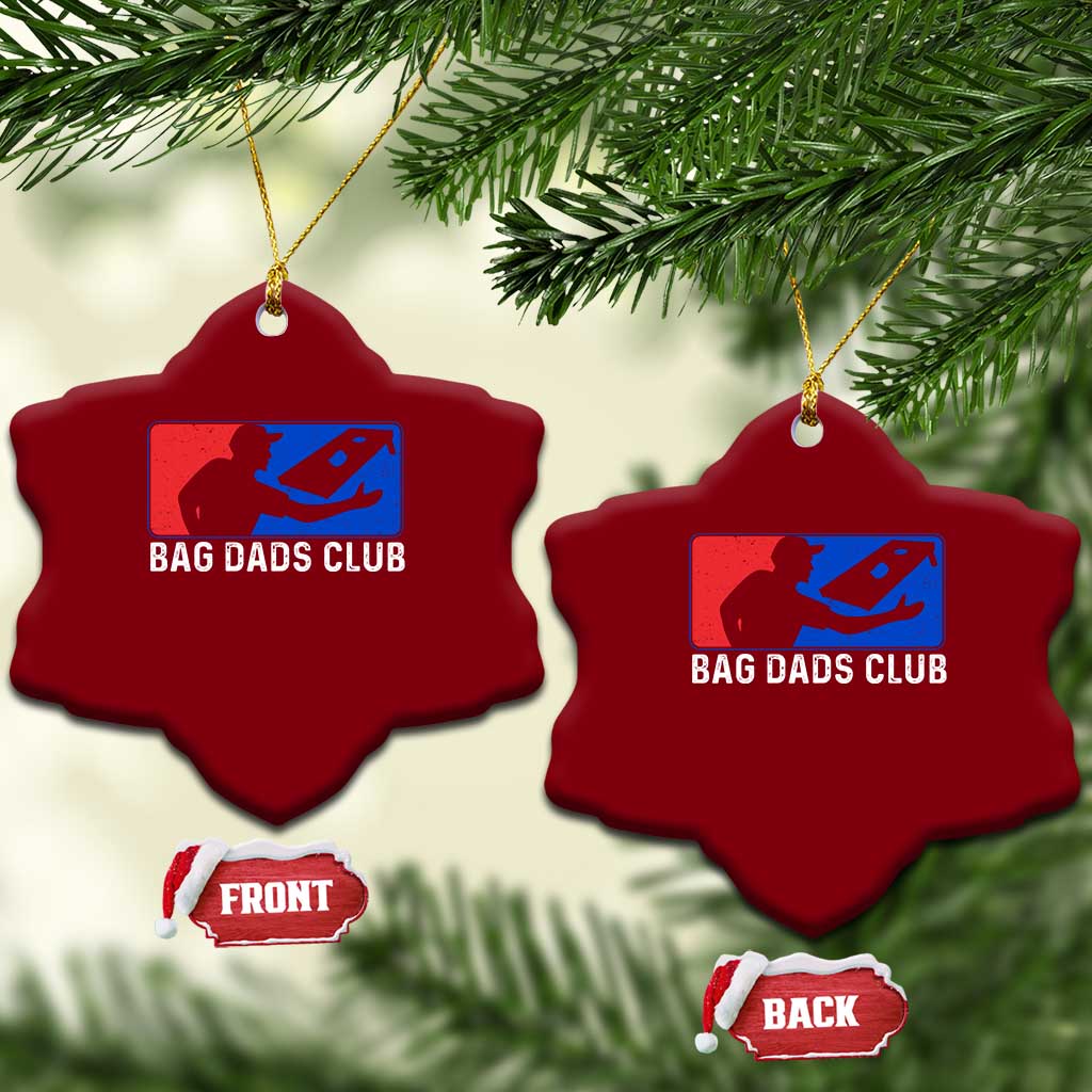 Funny Cornhole Bag Dads Club Ceramic Ornament TS10 Print Your Wear