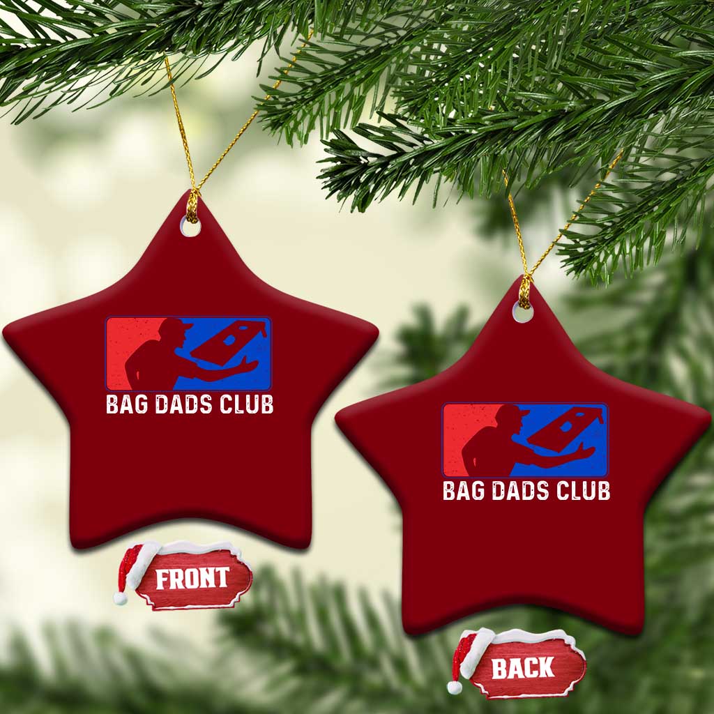 Funny Cornhole Bag Dads Club Ceramic Ornament TS10 Print Your Wear