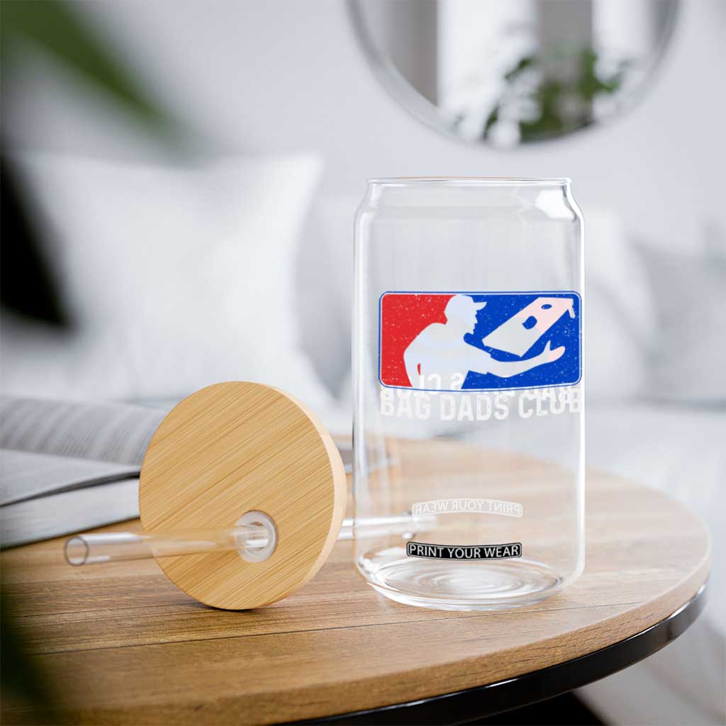 Funny Cornhole Bag Dads Club Glass Can TS10 Print Your Wear