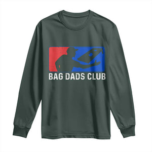 Funny Cornhole Bag Dads Club Long Sleeve Shirt TS10 Dark Forest Green Print Your Wear