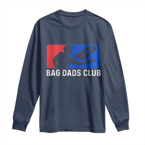 Funny Cornhole Bag Dads Club Long Sleeve Shirt TS10 Navy Print Your Wear