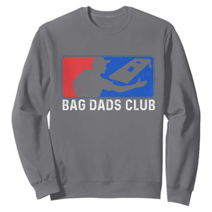 Funny Cornhole Bag Dads Club Sweatshirt TS10 Charcoal Print Your Wear