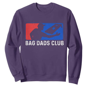 Funny Cornhole Bag Dads Club Sweatshirt TS10 Purple Print Your Wear