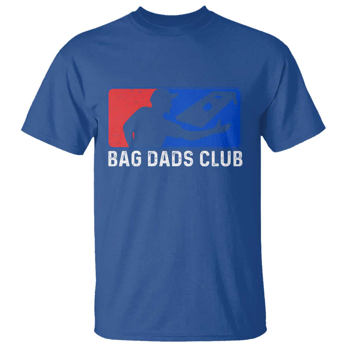 Funny Cornhole Bag Dads Club T Shirt TS10 Royal Blue Print Your Wear