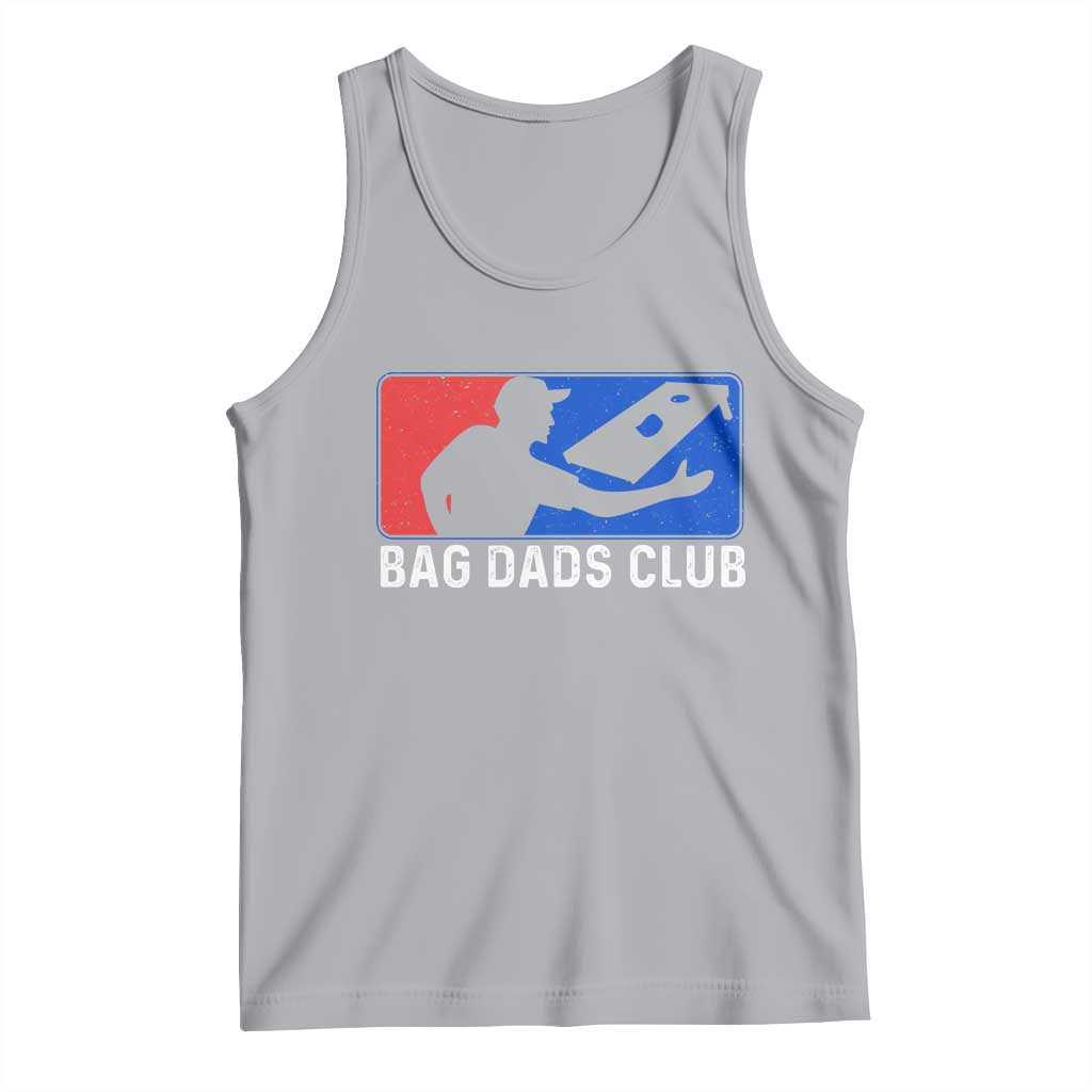 Funny Cornhole Bag Dads Club Tank Top TS10 Athletic Heather Print Your Wear