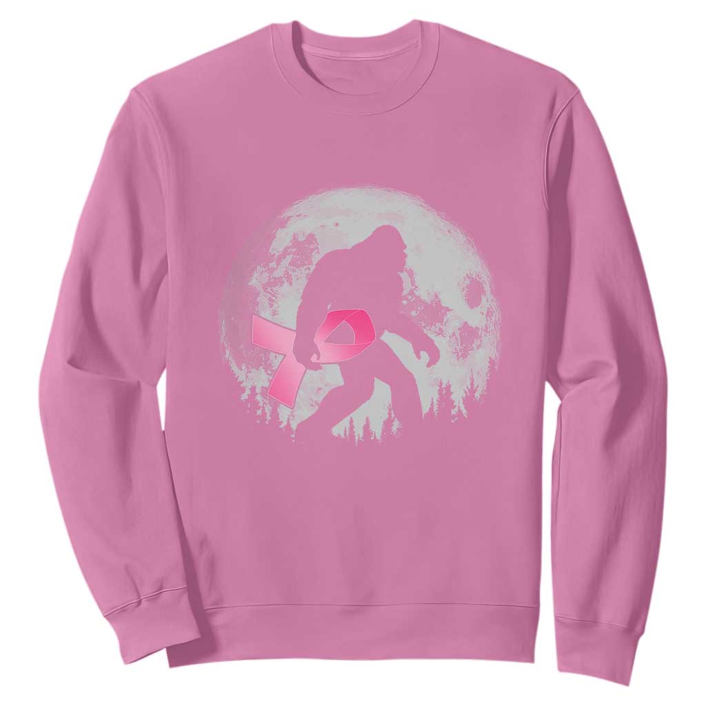 Bigfoot Pink Ribbon Breast Cancer Awareness Sweatshirt TS10 Azalea Print Your Wear