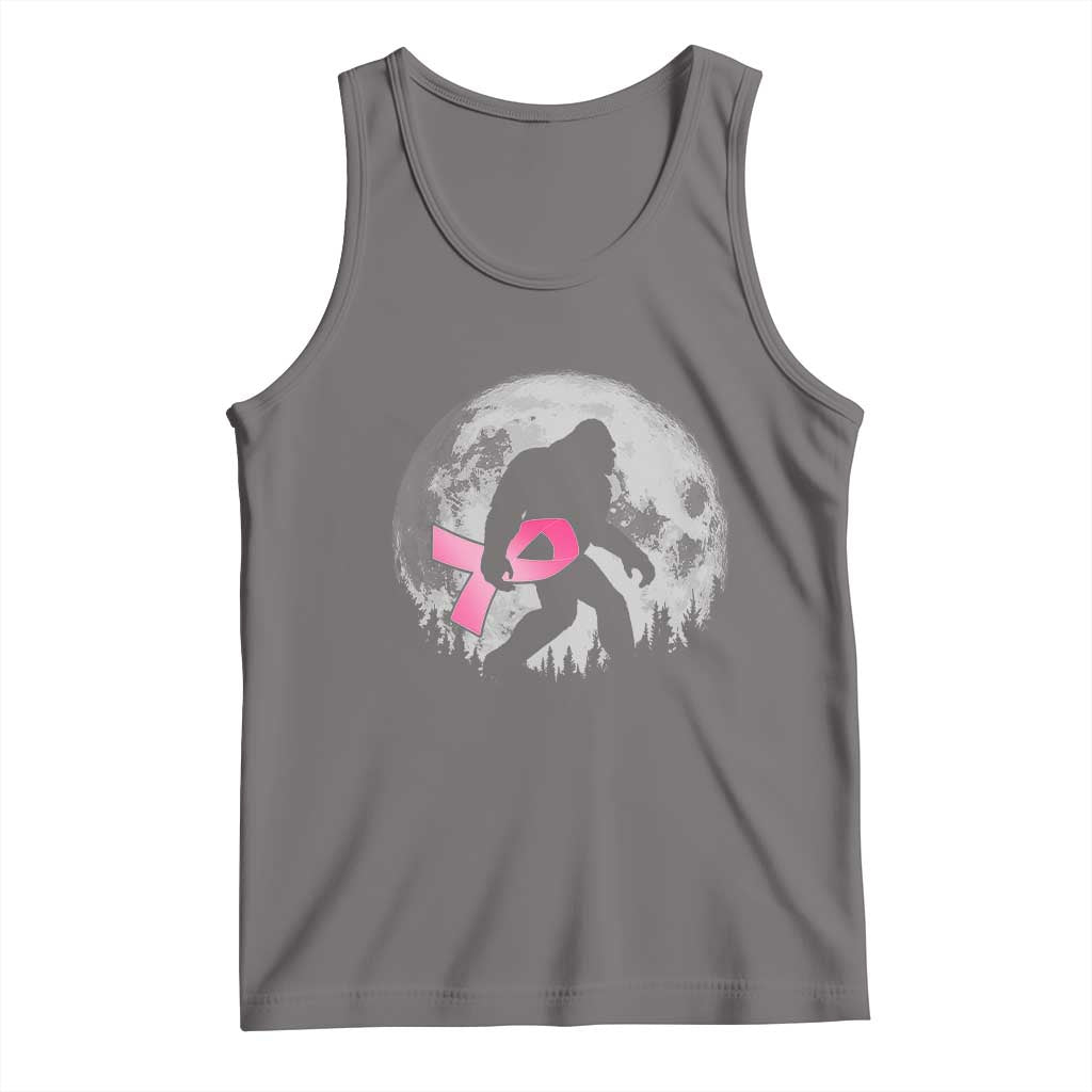 Bigfoot Pink Ribbon Breast Cancer Awareness Tank Top TS10 Deep Heather Print Your Wear