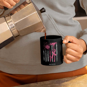 Firefighter Breast Cancer Awareness Coffee Mug Fight For A Cure American Flag TS10 Print Your Wear