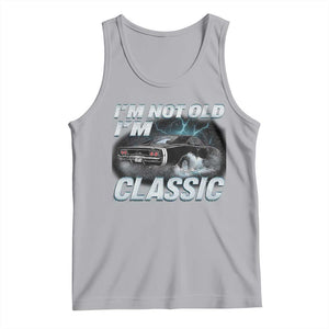 Vintage I'm Not Old I'm Classic Tank Top Funny Car Graphic Racing Drift Car TS10 Athletic Heather Print Your Wear