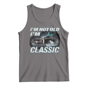 Vintage I'm Not Old I'm Classic Tank Top Funny Car Graphic Racing Drift Car TS10 Deep Heather Print Your Wear