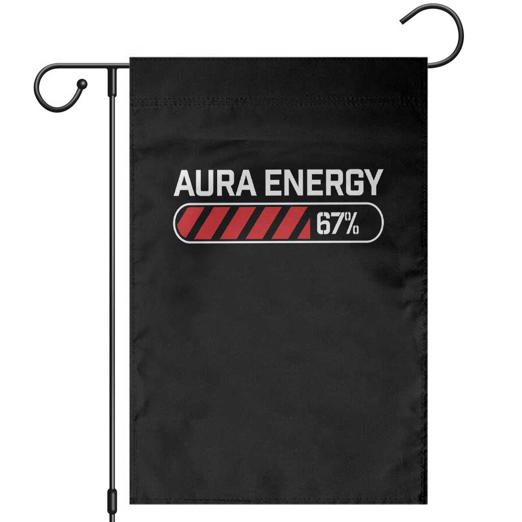 Funny Six Seven Garden Flag Aura Energy at 67 Meme Gen Alpha Slang TS10 Black Print Your Wear