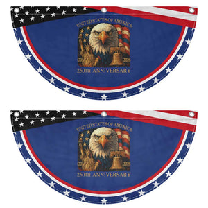 US 250th Anniversary Patriotic Fan Flag Retro Bald Eagle American Flag Veterans TS10 2pcs pack Classic Navy Print Your Wear