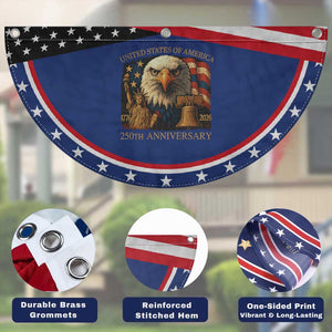 US 250th Anniversary Patriotic Fan Flag Retro Bald Eagle American Flag Veterans TS10 Print Your Wear