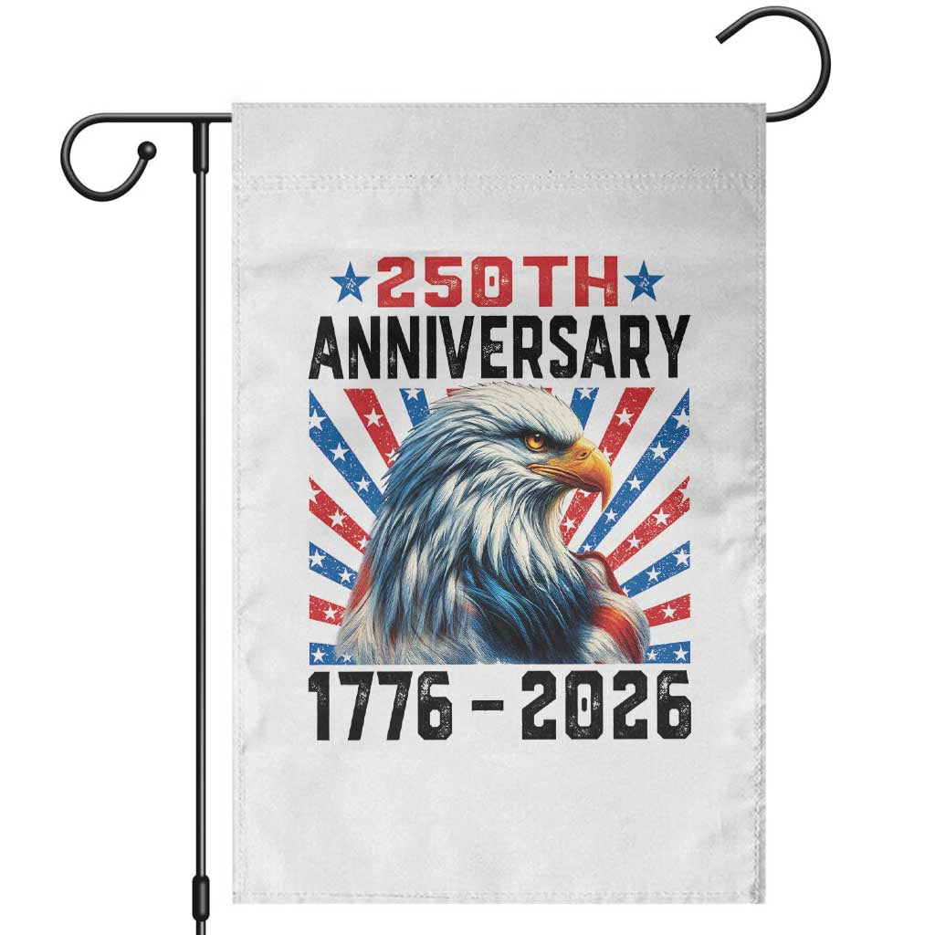 Eagle Flag America 250 Garden Flag 1776-2026 250th Birthday TS10 White Print Your Wear