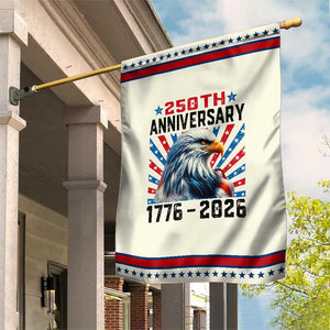 Eagle Flag America 250 Patriotic Garden Flag 1776-2026 250th Birthday TS10 Modern Beige Red Print Your Wear