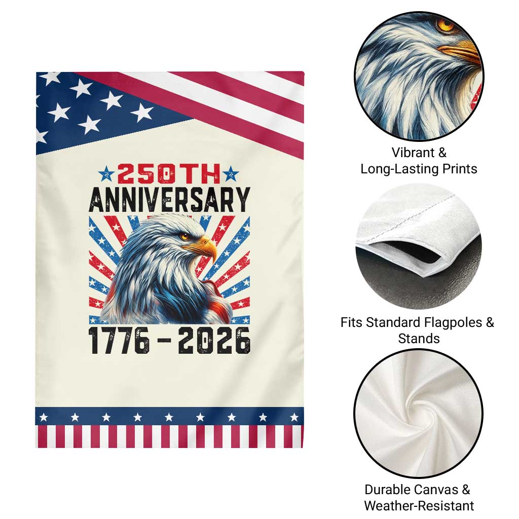 Eagle Flag America 250 Patriotic Garden Flag 1776-2026 250th Birthday TS10 Print Your Wear
