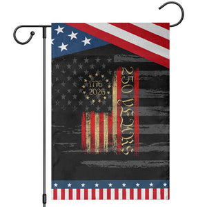 250 Years America Flag Garden Flag 250th Anniversary USA TS10 Distressed Black Blue Print Your Wear