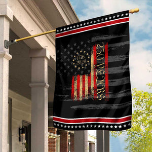 250 Years America Flag Garden Flag 250th Anniversary USA TS10 Distressed Black Red Print Your Wear