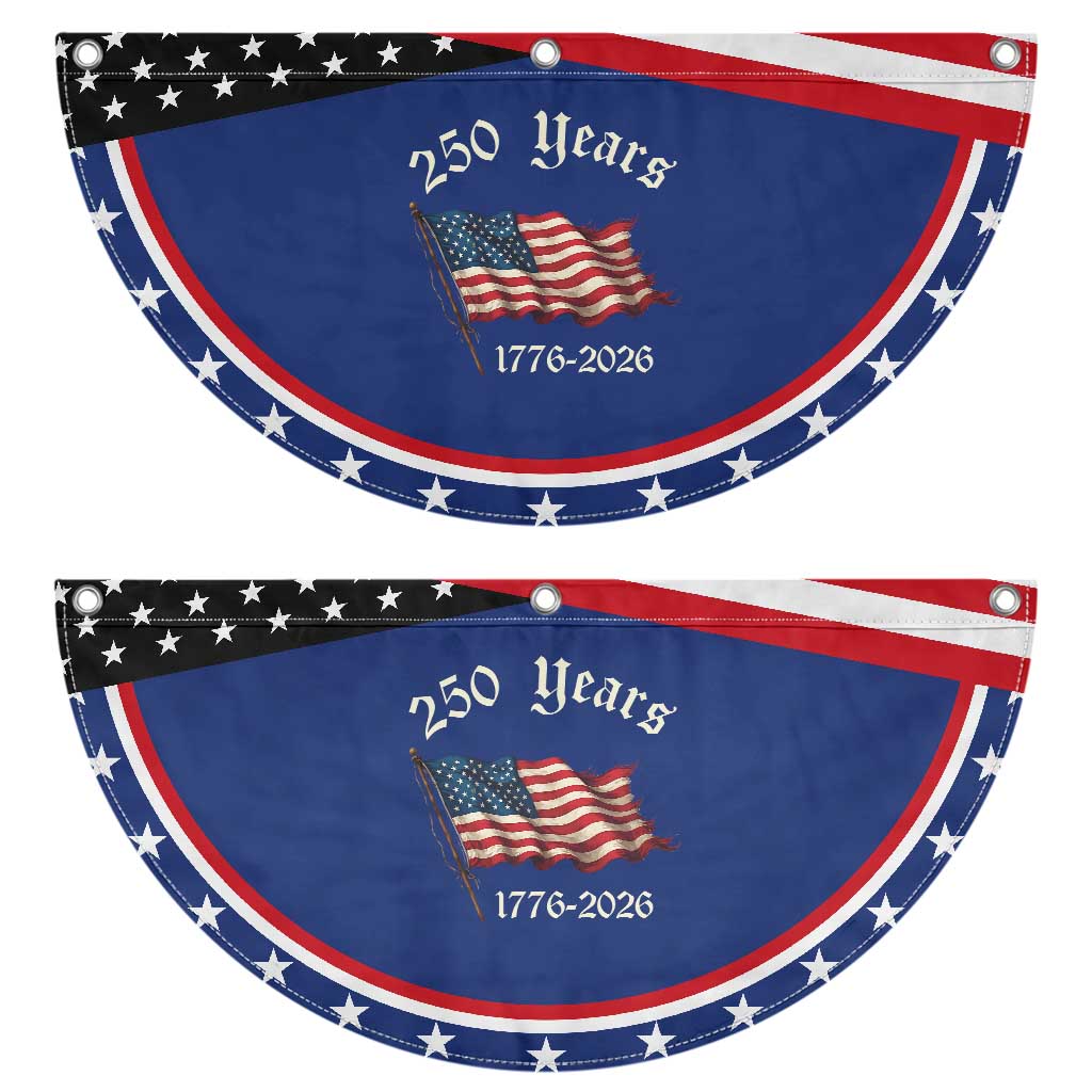 250 Years America Anniversary Patriotic Fan Flag Retro 250th Independence Day Freedom USA Flag TS10 2pcs pack Classic Navy Print Your Wear