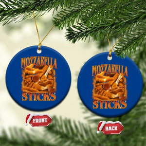 Mozzarella Sticks Ceramic Ornament Funny Foodie Meme Snack Lover Vintage 90s TS10 1pc Blue Print Your Wear