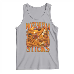Mozzarella Sticks Tank Top Funny Foodie Meme Snack Lover Vintage 90s TS10 Athletic Heather Print Your Wear